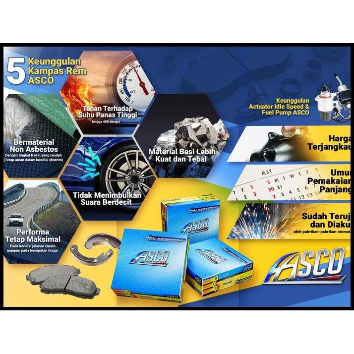 DISKON ASCO KAMPAS REM DEPAN-BRAKE PAD WULING CONFERO-CORTEZ 