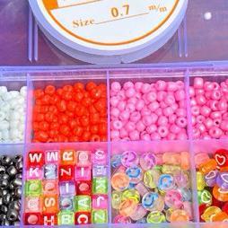 Manik Shop Mote Set Manik Manik Diy Lengkap Aesthetic Gelang Cincin Kalung / Diy Gelang Manik Manik 