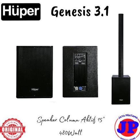 TERLARIS HUPER GENESIS 3.1 480WATT SPEAKER COLUMN AKTIF 15" ORINAL GENESIS3.1