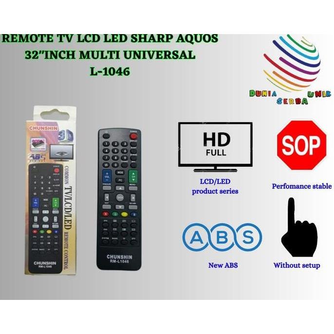 PHLOX REMOTE TV LCD LED SHARP AQUOS 32"INCH MULTI UNIVERSAL
