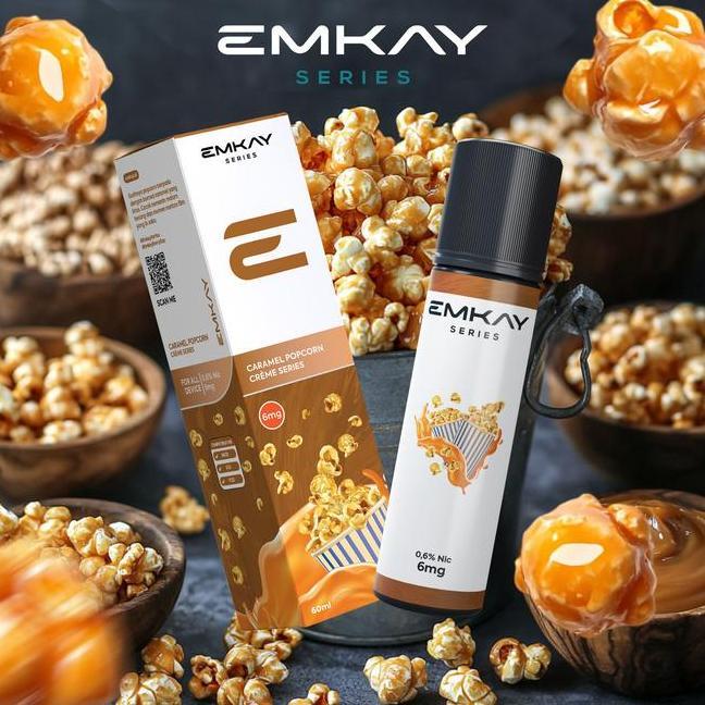 Emkay Creme Freebase Caramel Popcorn 6Mg 60Ml