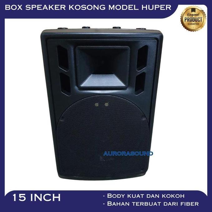 TERLARIS BOX SPEAKER MODEL HUPER 15 INCH 15IN 15" BOK KOSONG FIBER PLASTIK IMPORT