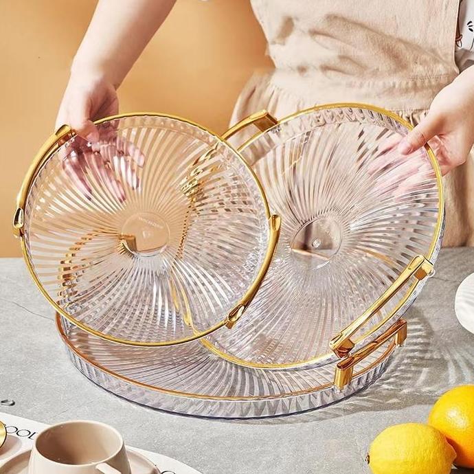 Majuterus- [Cod] Aesthetic Tray Nampan/Nordic Luxuryb Tray 33Cm/ Nampan Aesthetic Plastik/Acrylic Na