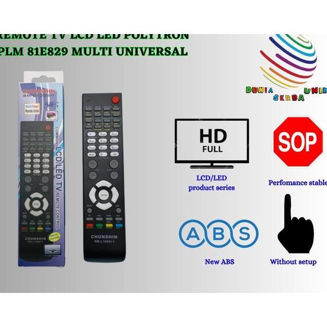 AONI REMOTE TV LCD LED POLYTRON PLM 81E829 MULTI UNIVERSAL