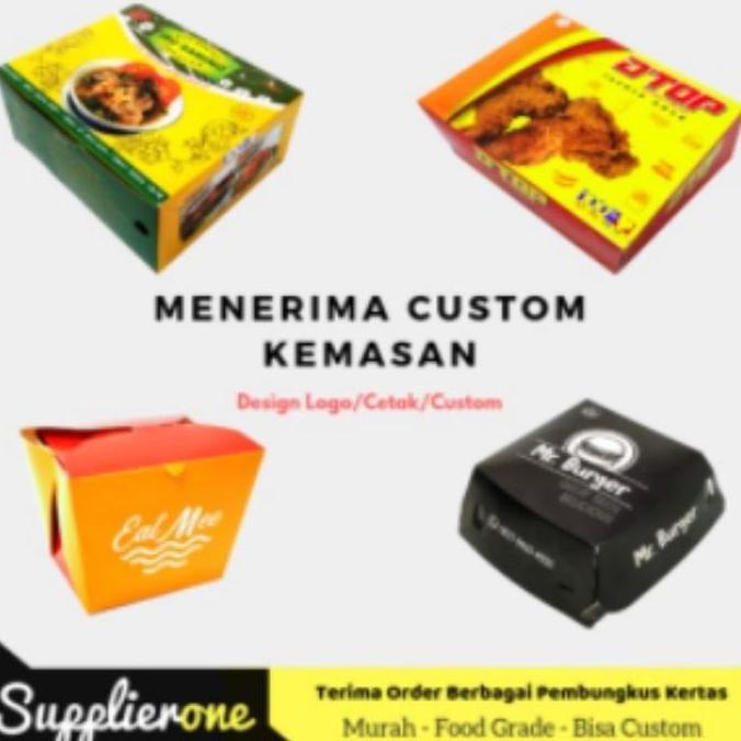 Baguss- Dus Snack 16X16X7 25Pcs / Dus Kue / Dus Cemilan / Box Makanan