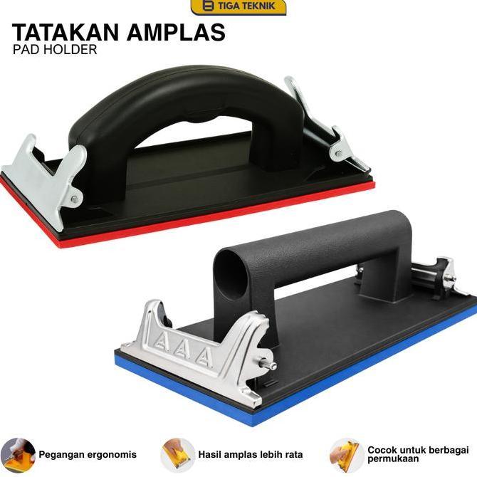 Pegangan Amplas Pad Amplas Tangan Tatakan Gagang Amplas Lembaran Klip Penjepit
