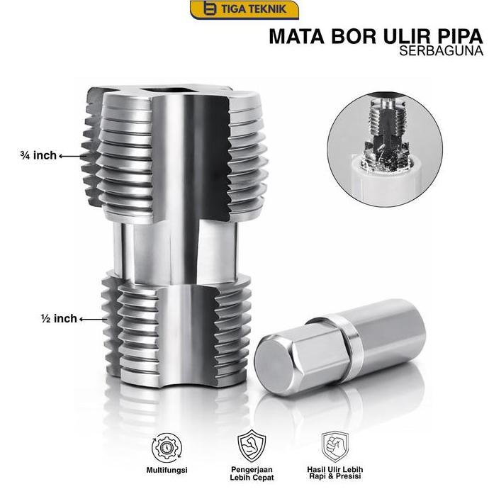 Alat Pembuat Drat Pipa PVC / Alat Pembuat Ulir Drat Senai Pipa