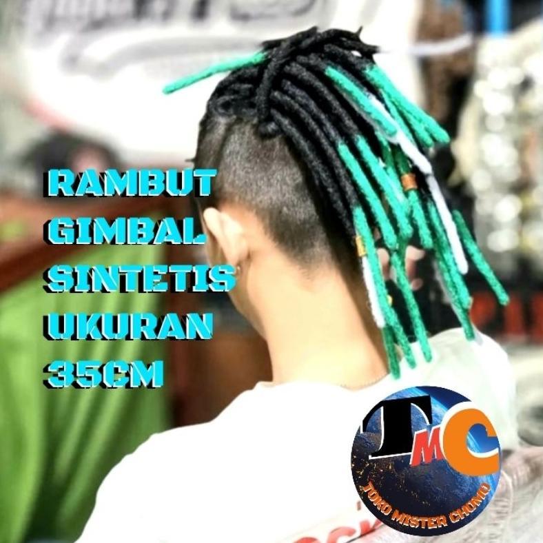 TERBARU 2026 1 Lusin Rambut Gimbal Sintetis Panjang 35CM Bisa COD