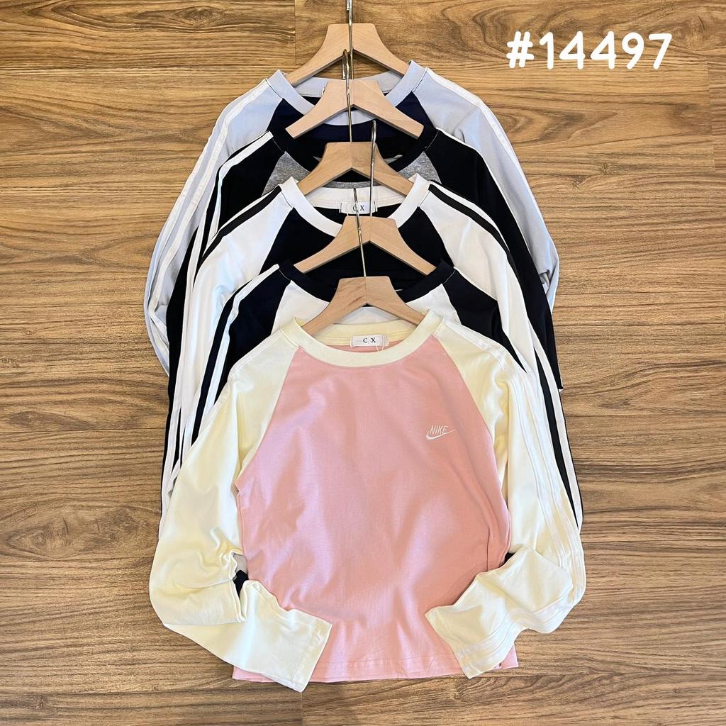 KAOS WANITA KOREAN LOOK LENGAN PANJANG 14497