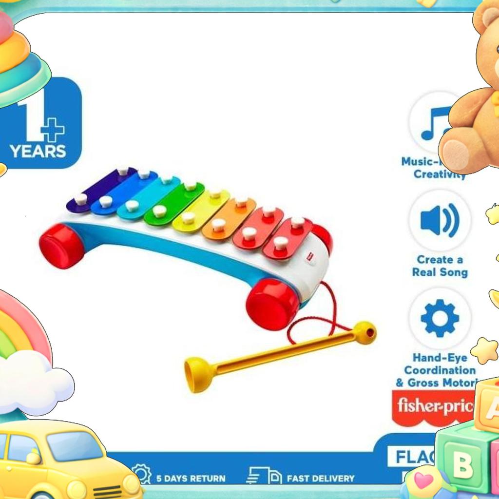 Fisher-Price Classic Xylophone - Mainan Edukasi Bayi