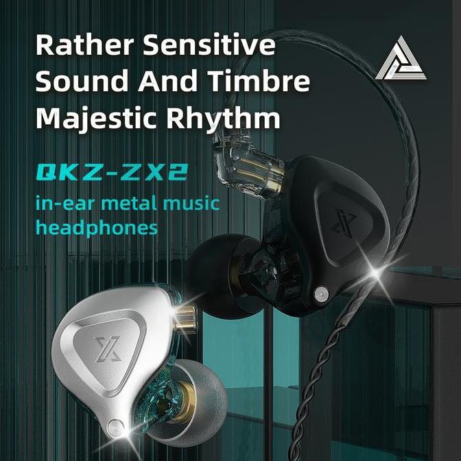 QKZ ZX2 1DD Dynamic In-ear Earphone HIFI Bass WITH MIC