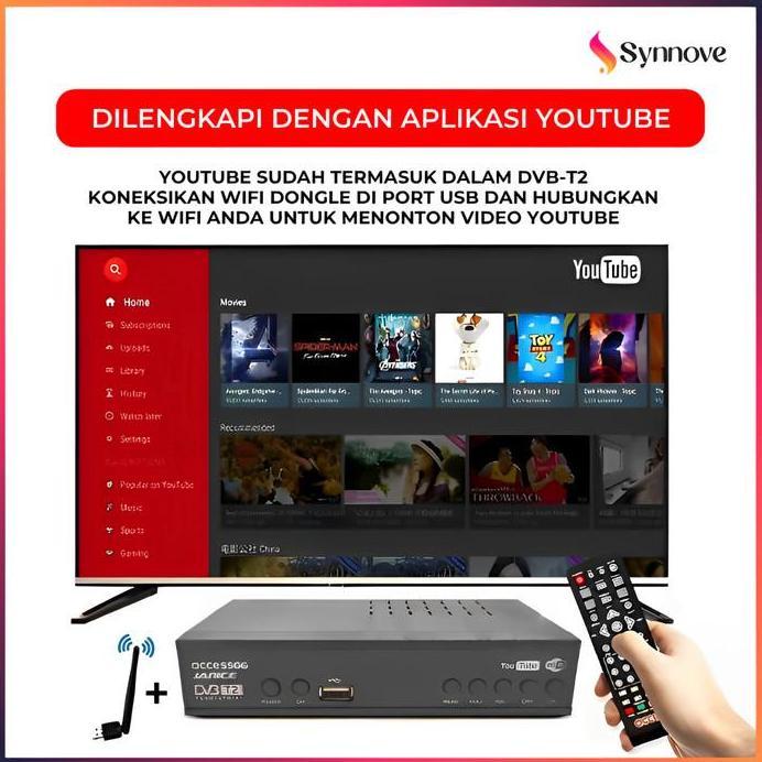 STB TV Digital Wifi Bisa Youtube Set Top Box Tv Digital Set Tob Box Tv Tabung Set Top Box DVB-T2
