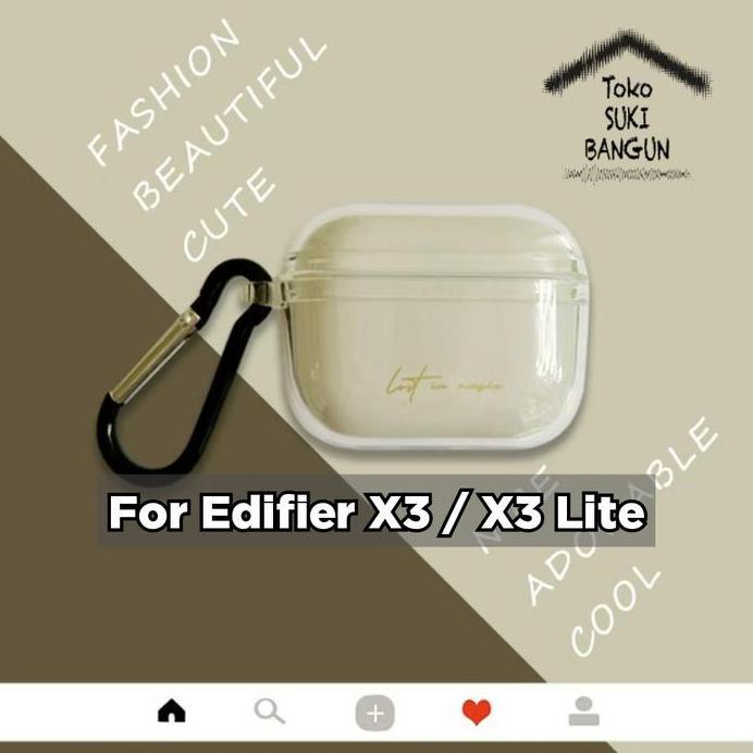 Case untuk Edifier X3 / X3 Lite Rubber CLEAR Transparent Silicone Cover Casing Pouch Protector
