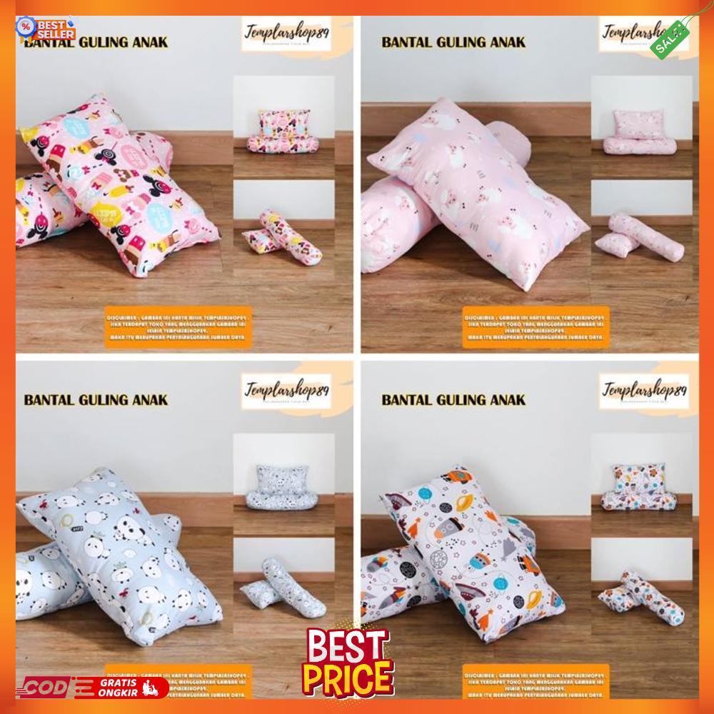 1 Set Bantal & Guling Anak / Bantal & Guling Karakter Usia 1-8 Tahun [B5]