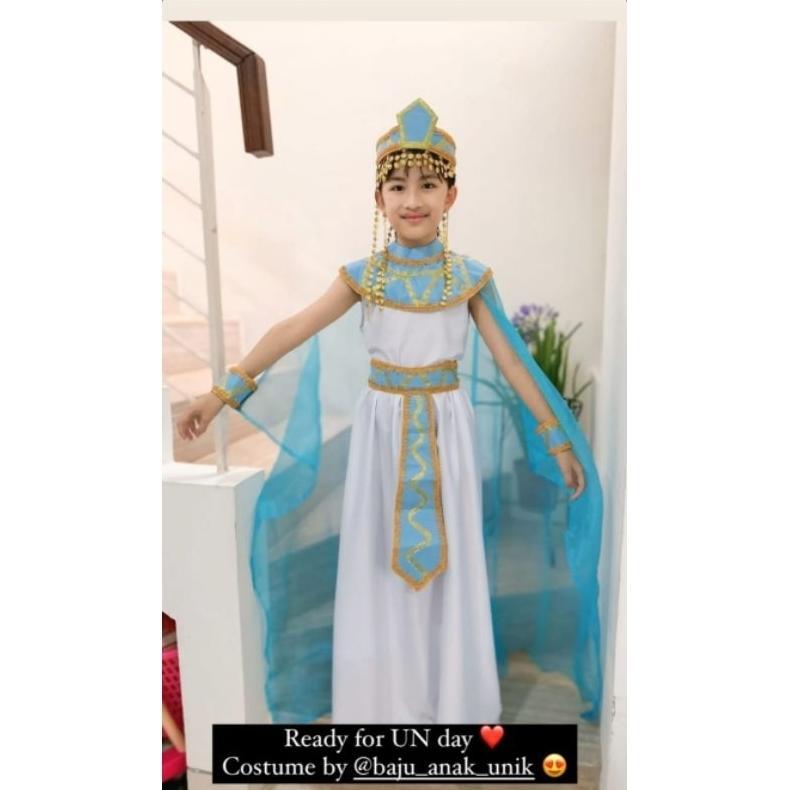 Free Ongkir Kostum Cleopatra/ Kostum Ratu Mesir / Kostum King Egypt / Kostum Raja Mesir / Baju Raja 