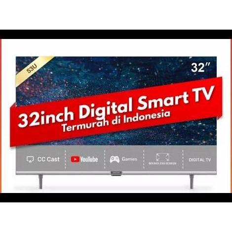 TERLARIS LED TV COOCAA COOCA COCAA COCA KOKA 32 INCH 32INCH 32S3U 32S3 U SMART DITAL HDMI