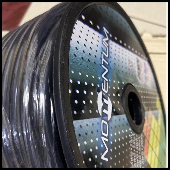 GRATIS ONGKIR KABEL 4 AWG HITAM - KABEL 4 AWG MOMENTUM PER METER HITAM 