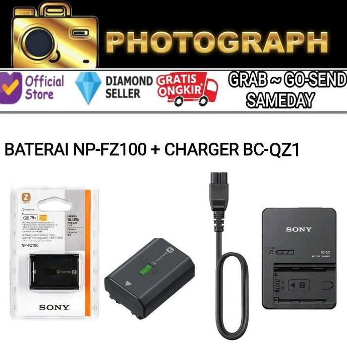 TERLARIS SONY NP-FZ100 / BATTERY SONY NP-FZ100 / CHARGER FZ100 BC-QZ1 FZ-100