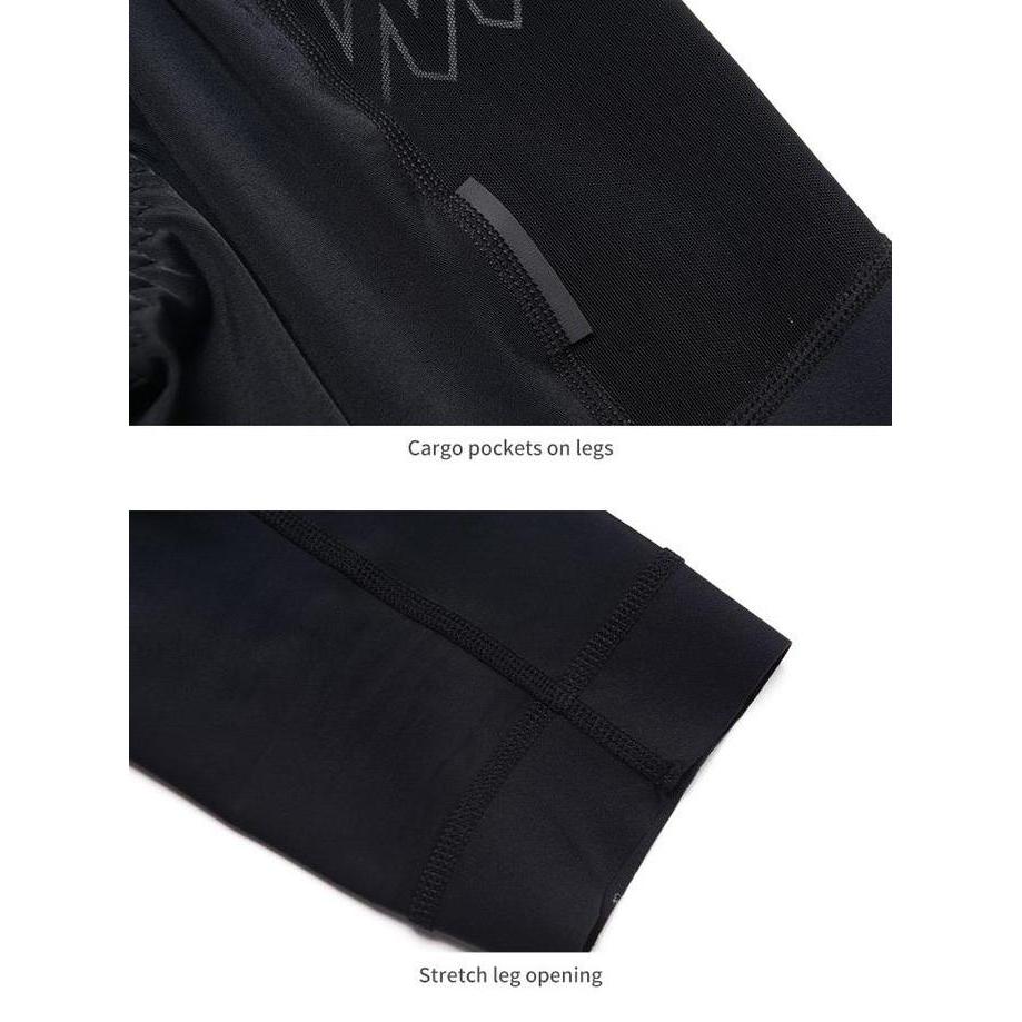 Celana Sepeda Pria BIB Panjang MONTON dengan Kantong Cargo - MOTO Pocket
