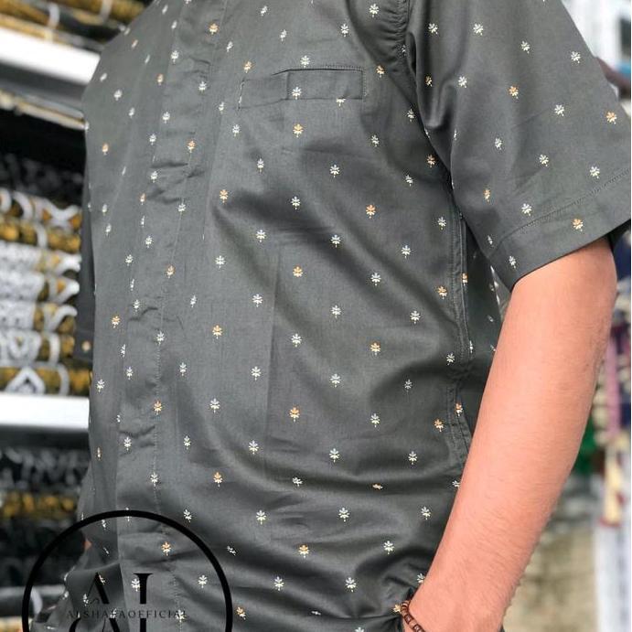 Baju Koko DL/Kemeja Koko Dewasa Bahan Katun Motif Lengan panjang & pendek