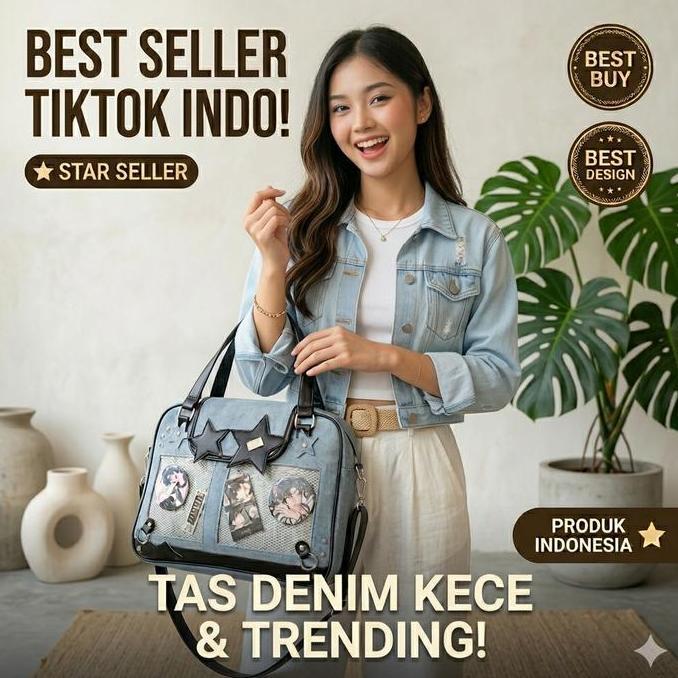 New Ita Bag Japanese Tas Kulit Lucu Pvc Transparan Kpop Gaya Model  Shoulder Casual Pain Bag Tas Sel