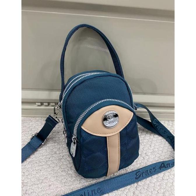 New Tas Selempang Wanita Ernes Angeline EA 1102-69 Lis Kanvas