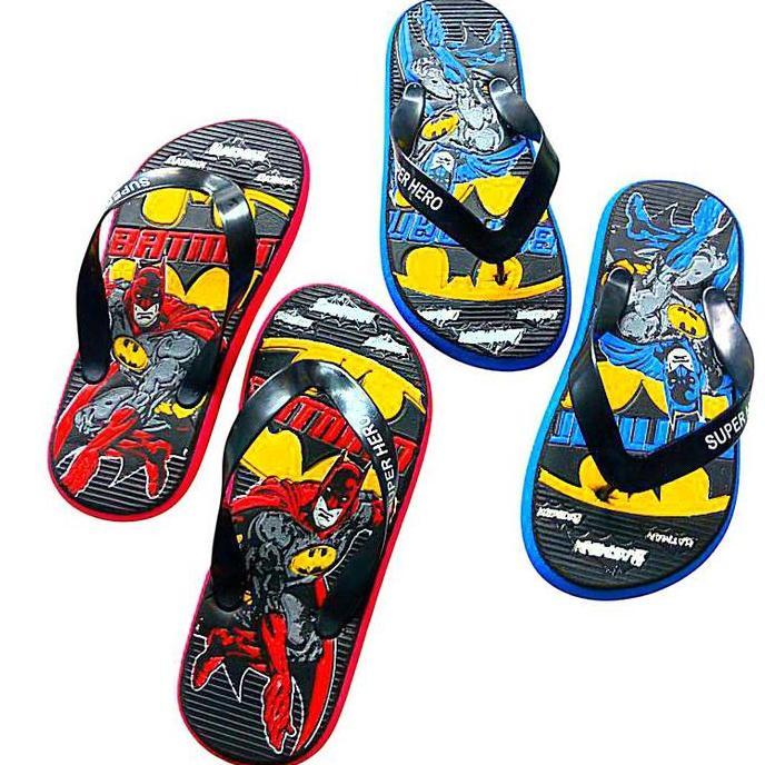 sandal jepit anak laki-laki/sandal jepit karakter/sandal jepit batman Sendal anak laki Kaki Fashion 