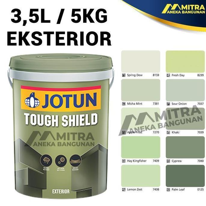 CAT TEMBOK EKSTERIOR JOTUN TOUGH SHIELD 3,5 LITER / SAGE GREEN / CAT JOTUN EXTERIOR