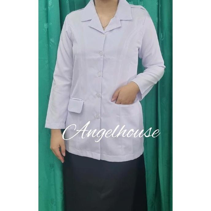 Premium Seragam Dinas Baju Pdh Putih Pppk / Asn P3K/ Asn / Pns /Guru/Dinkes Putih Wanita