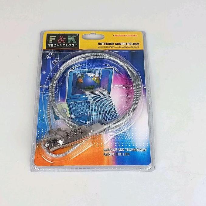 (Ready) Kensington Lock Kunci Laptop Kombinasi Angka Number
