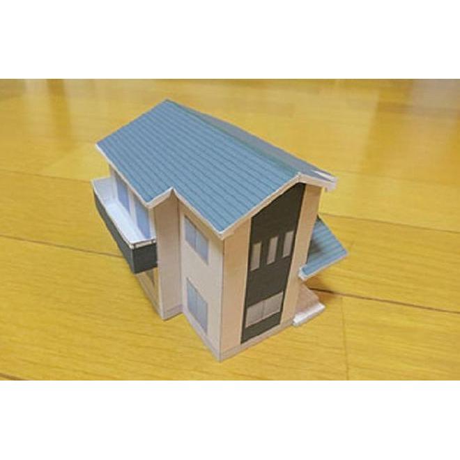 (Mainan Kertas) DIY Papercraft Lembar Pola Kertas Diorama Rumah Jepang Ver 5