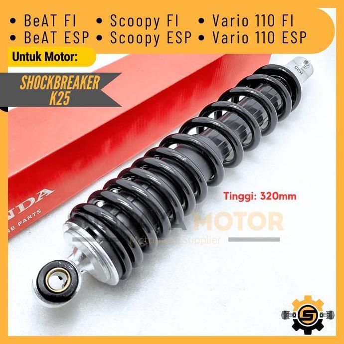 Shockbreaker Original Honda K25 Shock Belakang Beat Fi Scoopy Esp Beat Street Vario 110 Led Beat Pop