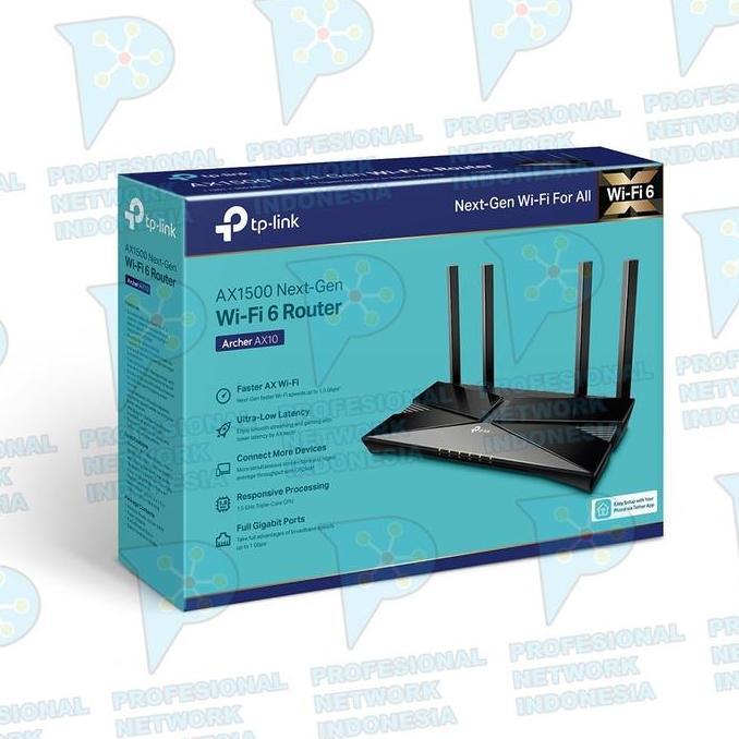Tp-Link Archer Ax10 Ax1500 Wifi 6 Wireless Router Tplink Ax 10 Ax 1500