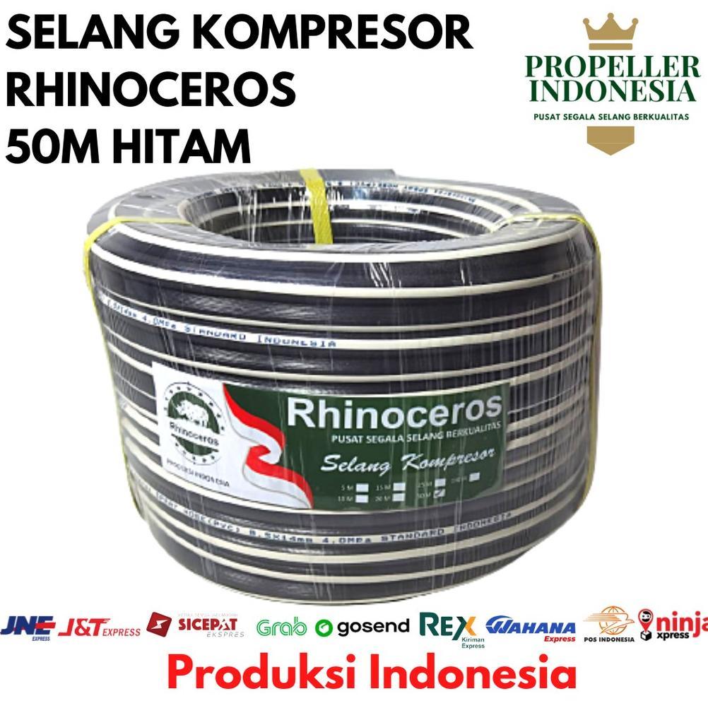 NEW Selang Kompresor Hitam RHINOCEROS 50M Tanpa Hose Selang Kompresor Angin Selang Kompresor Angin [