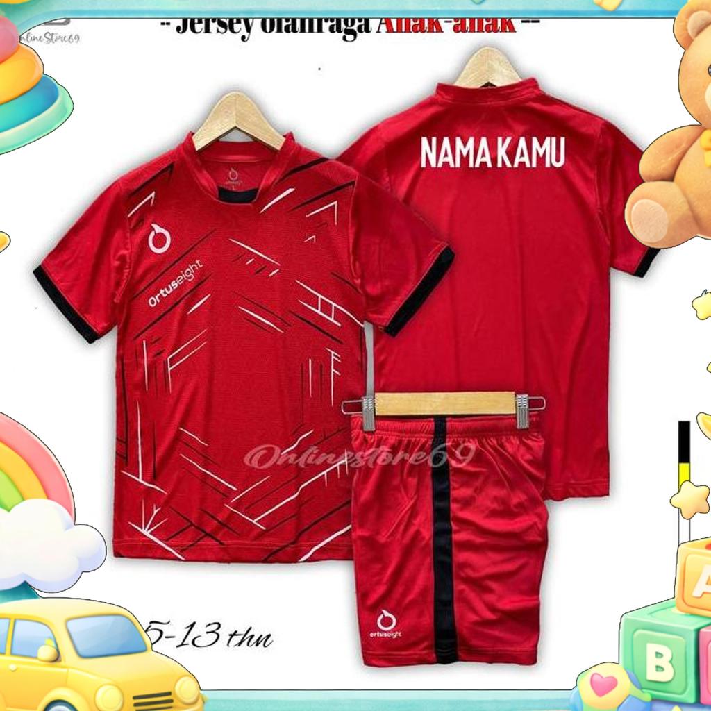 Custom Nama Baju Bola Anak /Kaos Futsal Anak-Anak