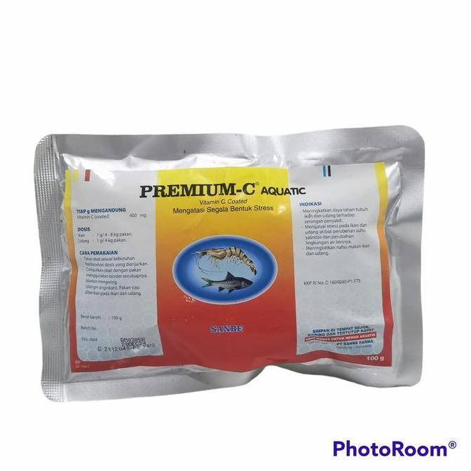 TERLARIS PREMIUM C AQUATIC 100 GRAM - VITAMIN C IKAN DAN UDANG