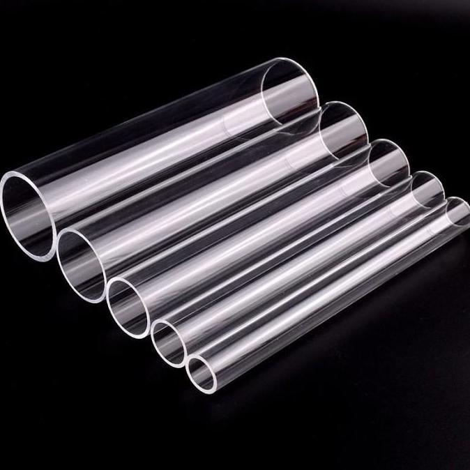 TERLARIS TABUNG AKRILIK TUBE 100 CM / PIPA ACRYLIC BENING CLEAR OD MM X ID MM PER 1 METER / 100 CM