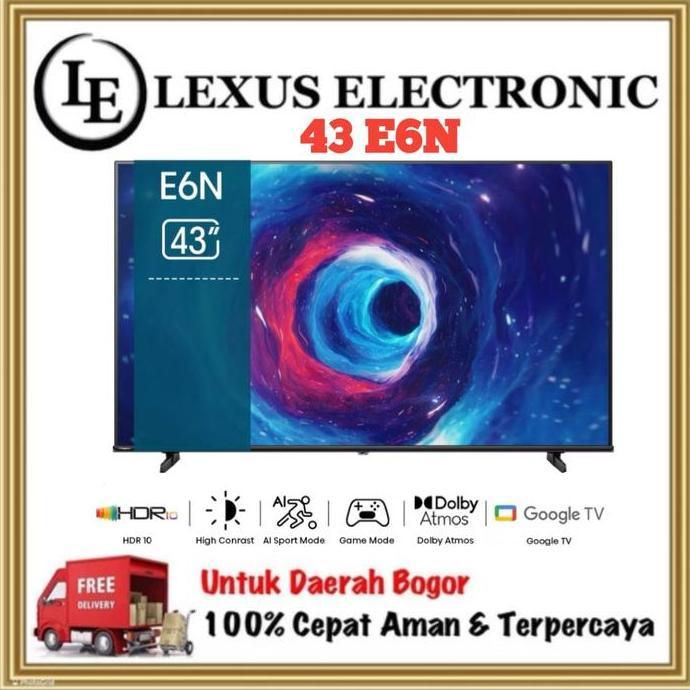 Grosir Hisense 43" Led Tv Uhd 4K Google Tv 43E6N || E6N || 43 Inch