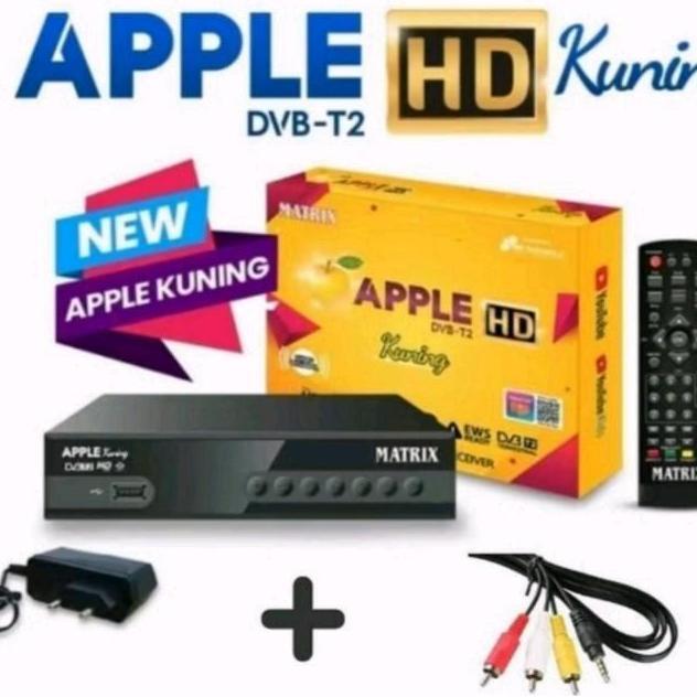 Promo Set Top Box Matrix Apple Kuning / Stb Matrix Burger Dvb T-2 Terbaru Stb Tv Digital