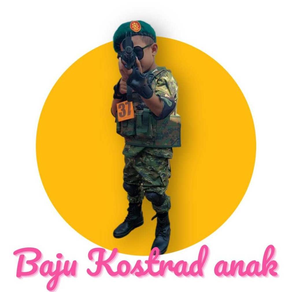 Free Ongkir Baju Tentara Kostrad Anak Kostum Profesi Tentara Kostrad Loreng Tni Loreng Kostrad Baju 