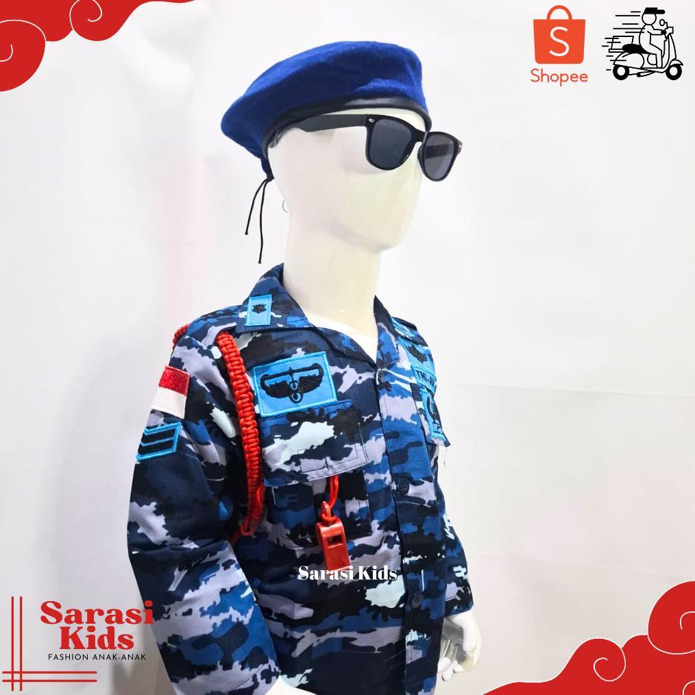 Diskon Sarasi - Baju Profei Anak - Baju Tni Au Anak Laki Dan Perempuan Kostum Tni Au Baju Pdl Tni Au