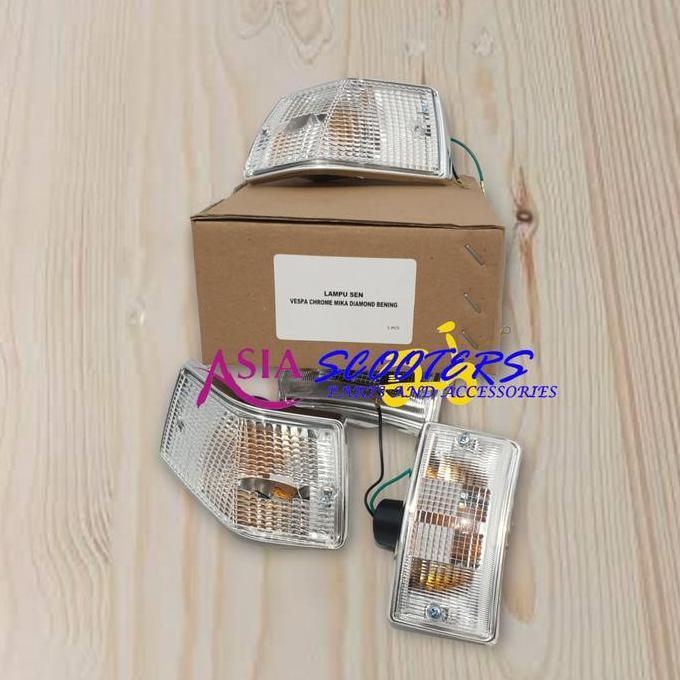 Promo Lampu Sen Sein Komplit Vespa New Px Motif Bintik Taiwan Cod