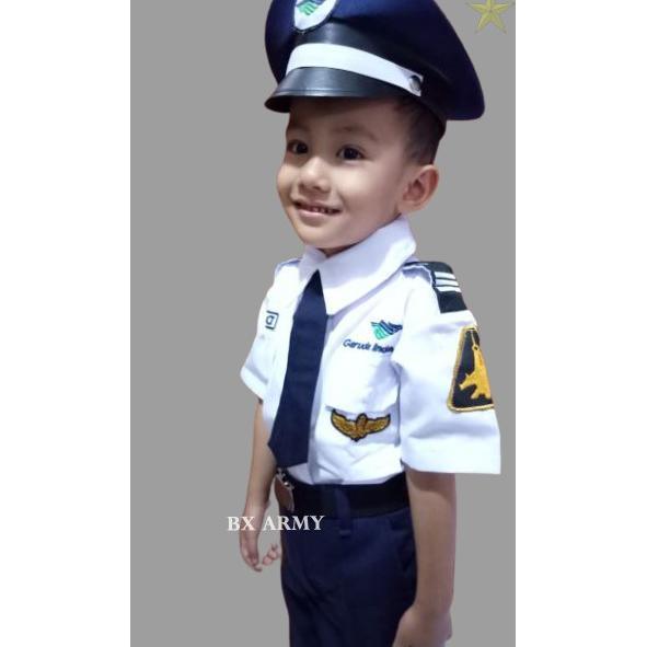 Best Seller Baju Seragam Pilot Garuda Anak Baju Profesi Pilot Karnaval  Anak Cod Grosir Bandung