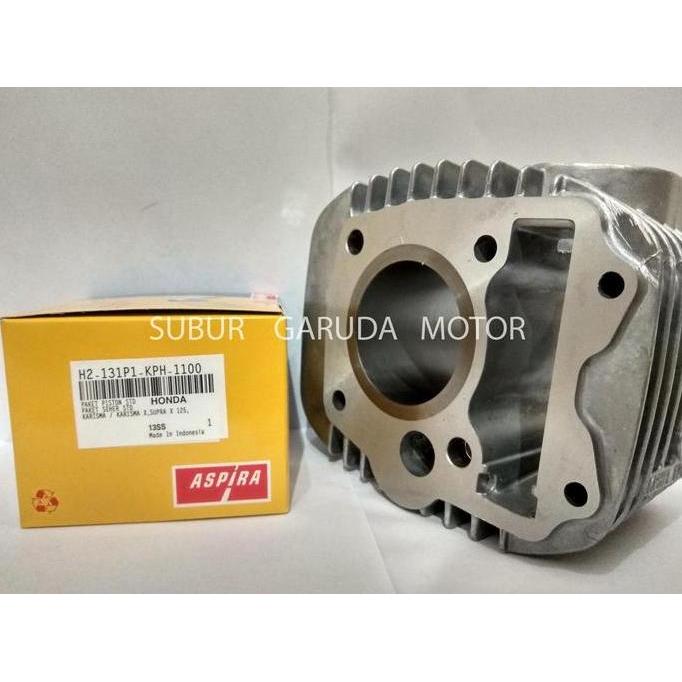 BLOK CYLINDER SUPRA X 125 KARISMA DAN SEHER KIT BORING MERK ASPIRA