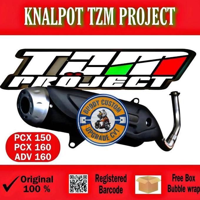 Knalpot TZM Project PCX 150 ADV - Knalpot TZM STD Non SS Pro ADV PCX