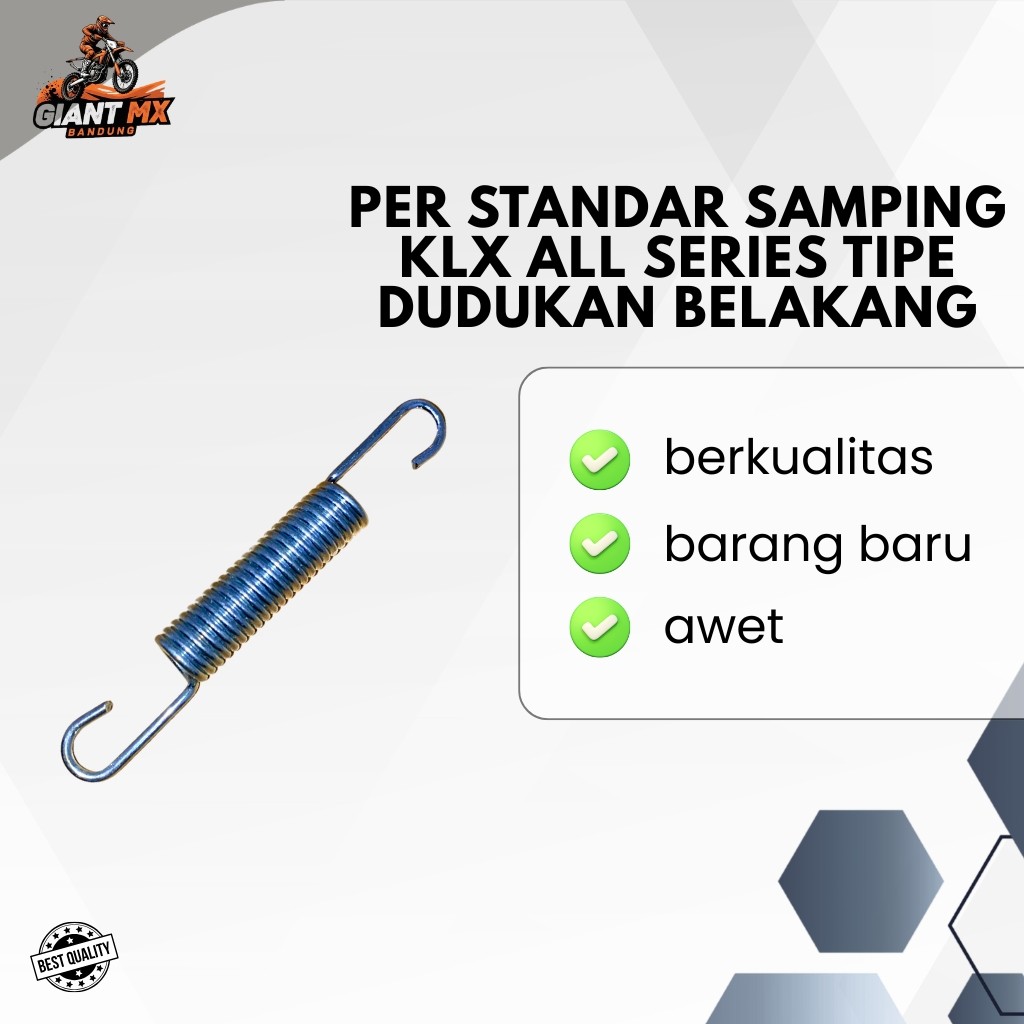 PER STANDAR SAMPING TRAIL / KLX 150 ALL SERIES/ TIPE DUDUKAN PER BELAKANG PANJANG 12 CM