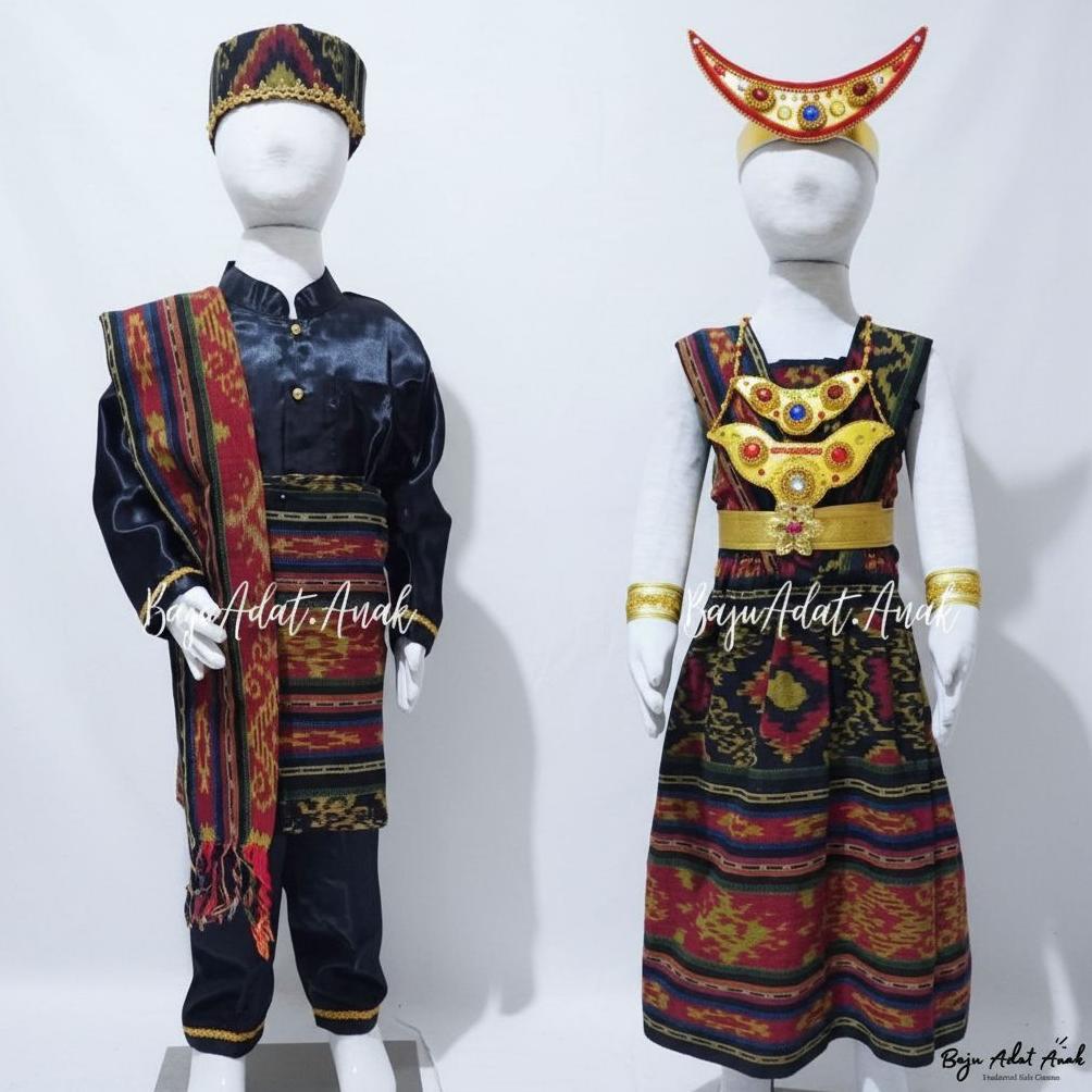 Diskon Baju Adat Ntt Anak | Pakaian Tradisional Ntt Flores Nusa Tenggara Timur | Baju Adat Ntt Anak 