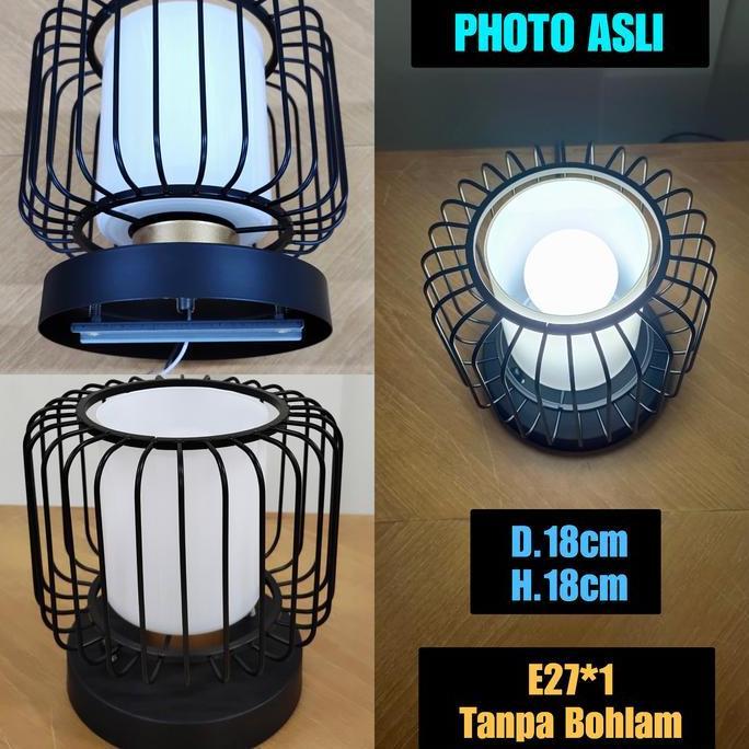 Lampu Plafon Cage + Glass Dekorasi Teras