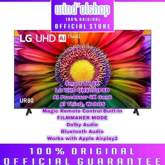 Murah Lg 65Ur8050Psb Smart Tv Led 4K Uhd 65Ur8050 65 Inch, 65Ur80 Magic Remote