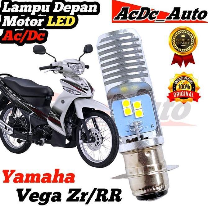 Promo Lampu Depan Motor Yamaha Vega ZR/RR LED Putih Ac/Dc Pengganti Dop/Bohlam Standart WrT19 Diskon